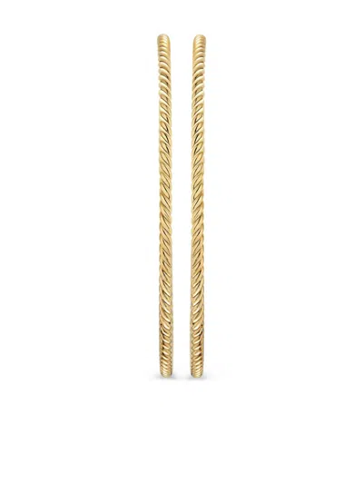 David Yurman 18k Yellow Gold Cablespira® Hoop Earrings