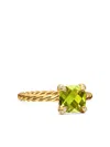 David Yurman 18k Yellow Gold Chatelaine Peridot Ring In Gold