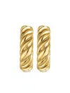 David Yurman 18k Yellow Gold Dy Madison® Earrings In Gold