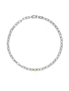 David Yurman 18k Yellow Gold Dy Madison Necklace In Silver
