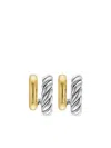 David Yurman 18k Yellow Gold Dy Mercer® Earrings In Metallic