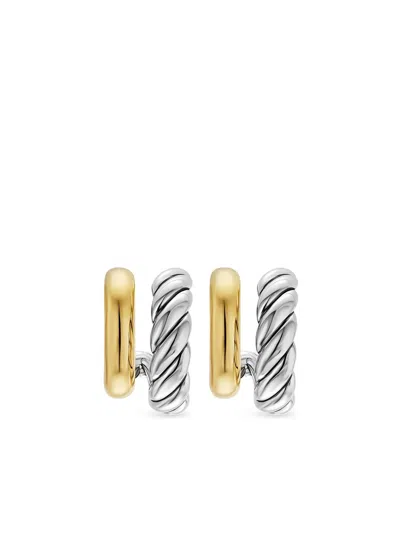 David Yurman 18k Yellow Gold Dy Mercer® Earrings In Metallic