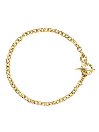 David Yurman 18kt Dy Mercer ® Petite Toggle Chain Gelbgoldhalskette Mit Diamant In Gold