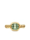 David Yurman 18k Yellow Gold Dy Mercer® Prasiolite Ring In Gold