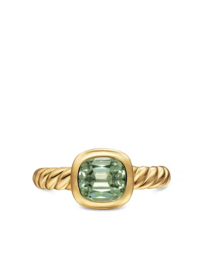 David Yurman 18k Yellow Gold Dy Mercer® Prasiolite Ring