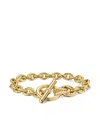 David Yurman 18k Yellow Gold Dy Mercer® Toggle Chain Diamond Bracelet In Gold