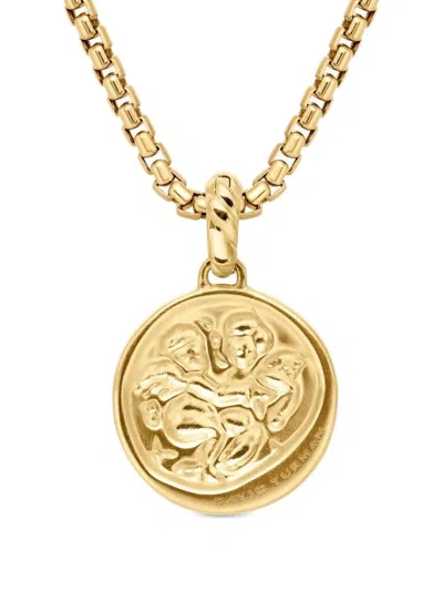 David Yurman 18k Yellow Gold Gemini Diamond Necklace