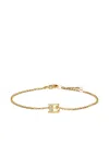 David Yurman 18k Yellow Gold Petite Pavé Initial Diamonds Bracelet