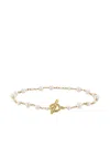 David Yurman 18k Yellow Gold Toggle-chain Pearl Bracelet In Gold