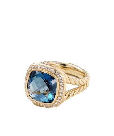 David Yurman 18-karat Gold, Topaz And Diamond Ring