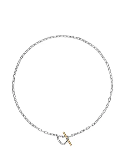 David Yurman 18kt Dy Madison Necklace In Silver