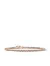 David Yurman 18kt Rose Gold 3.4mm Box Chain Bracelet In Pink