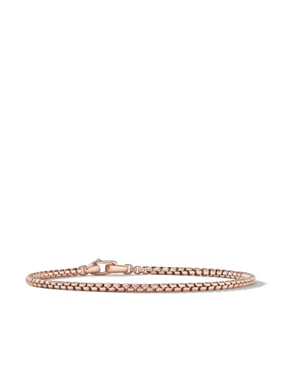 David Yurman 18kt Rose Gold 3.4mm Box Chain Bracelet