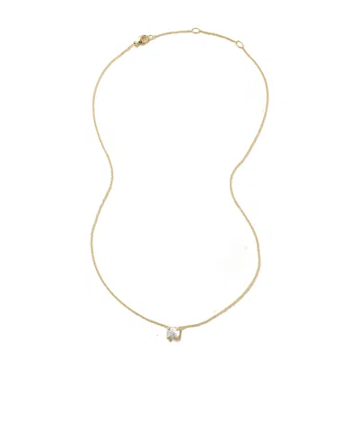 David Yurman 18kt Yellow Gold 7mm Châtelaine Diamond Pendant Necklace