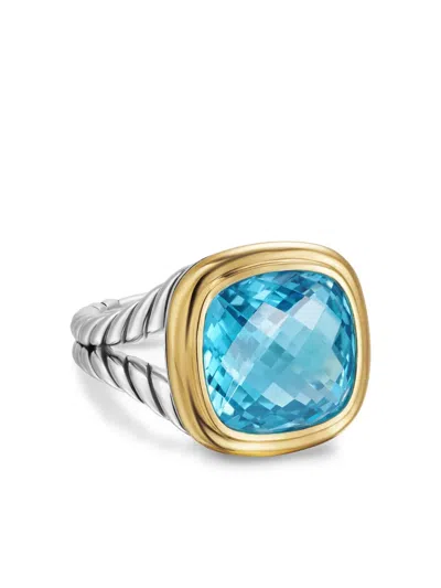 David Yurman 18kt Yellow Gold And Sterling Silver Albion Topaz Ring