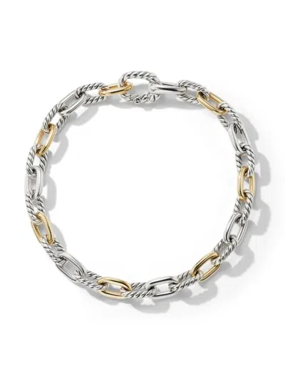 David Yurman 18kt Yellow Gold And Silver Madison Chain Bracelet
