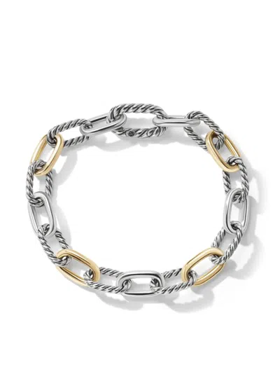 David Yurman 18kt Yellow Gold And Silver Madison 8.5mm Chain Bracelet