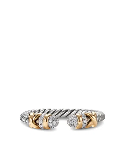 David Yurman Sterling Silver Petite Helena Diamond Ring