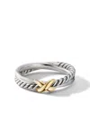David Yurman Sterling Silver Petite X Ring In Silver