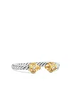 David Yurman Sterling Silver Renaissance Diamond Ring In Silver