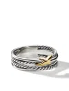 David Yurman Sterling Silver Crossover X Ring In Silver