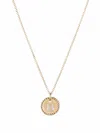 David Yurman 18kt Yellow Gold Initial B Diamond Charm Necklace In Gold