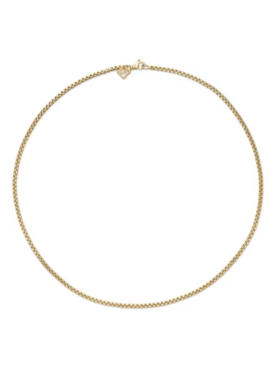David Yurman 18kt Yellow Gold Box Chain Necklace In 金色