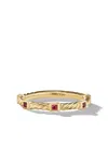 David Yurman 18kt Yellow Gold Cable Collectibles Ruby Ring In Gold