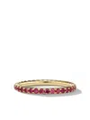 David Yurman 18kt Yellow Gold Cable Collectibles Ruby Ring In Gold