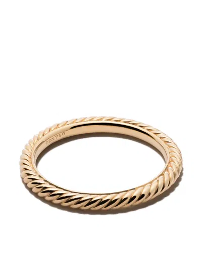 David Yurman 18kt Yellow Gold Cable Classics Band In 88