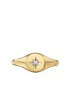 David Yurman 18kt Yellow Gold Cable Collectibles Starset Diamond Ring In Gold