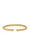 David Yurman 18kt Yellow Gold Cablespira Citrine And Diamonds Bracelet In Gold