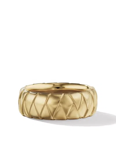 David Yurman 18kt Yellow Gold Cairo Wrap Band Ring (8mm)