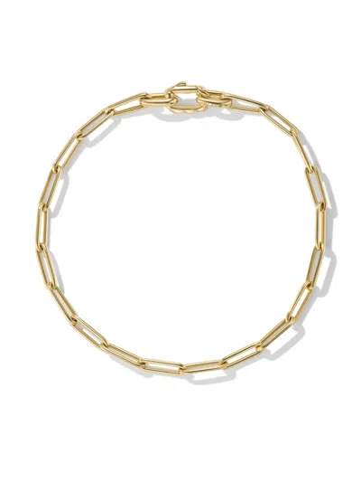 David Yurman Men's Chain Link Bracelet With 18k Yellow Gold