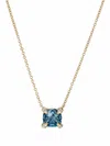 David Yurman 18kt Yellow Gold Châtelaine Topaz Diamond Pendant Necklace In Gold