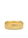David Yurman 18kt Yellow Gold Chevron Ring In Gold