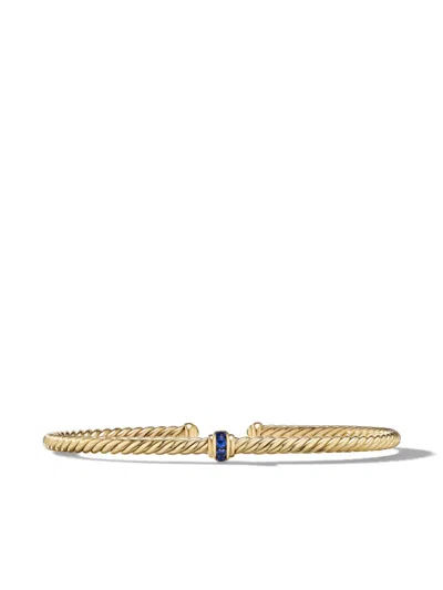 David Yurman 18kt Yellow Gold Cable Classics Centre Station Bracelet