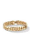 David Yurman 18kt Yellow Gold Curb Chain Bracelet In Gold