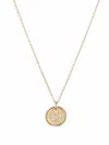David Yurman 18kt Yellow Gold Initial D Charm Diamond Necklace In Gold
