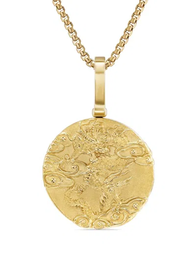David Yurman 18kt Yellow Gold Wave Pendant