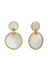 David Yurman 18kt Yellow Gold Elements Double Drop Earrings In Gold