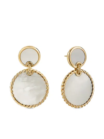 David Yurman 18kt Yellow Gold Elements Double Drop Earrings