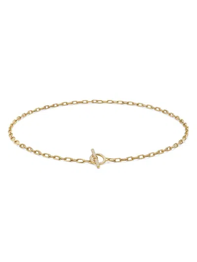 David Yurman 18kt Yellow Gold Dy Madison Diamond Chain Necklace (3mm)