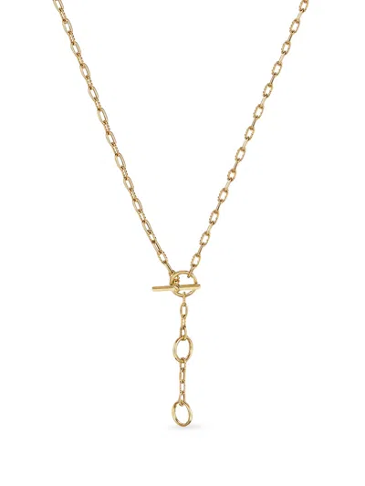 David Yurman 18kt Yellow Gold 3-ring Chain Necklace
