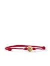 David Yurman 18kt Yellow Gold Evil Eye Sapphire Cord Bracelet In Red Sapphire