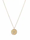 David Yurman 18kt Yellow Gold Initial F Diamond Charm Necklace In Gold