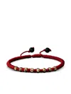 David Yurman 18kt Yellow Gold 5.5 Fortune Onyx Bracelet In Red