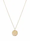 David Yurman 18kt Yellow Gold Initial G Diamond Charm Necklace In Gold