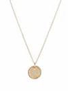 David Yurman 18kt Yellow Gold Initial W Diamond Charm Necklace In Gold