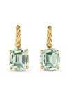 David Yurman 18kt Yellow Gold Marbella™ Prasiolite Drop Earrings In Gold